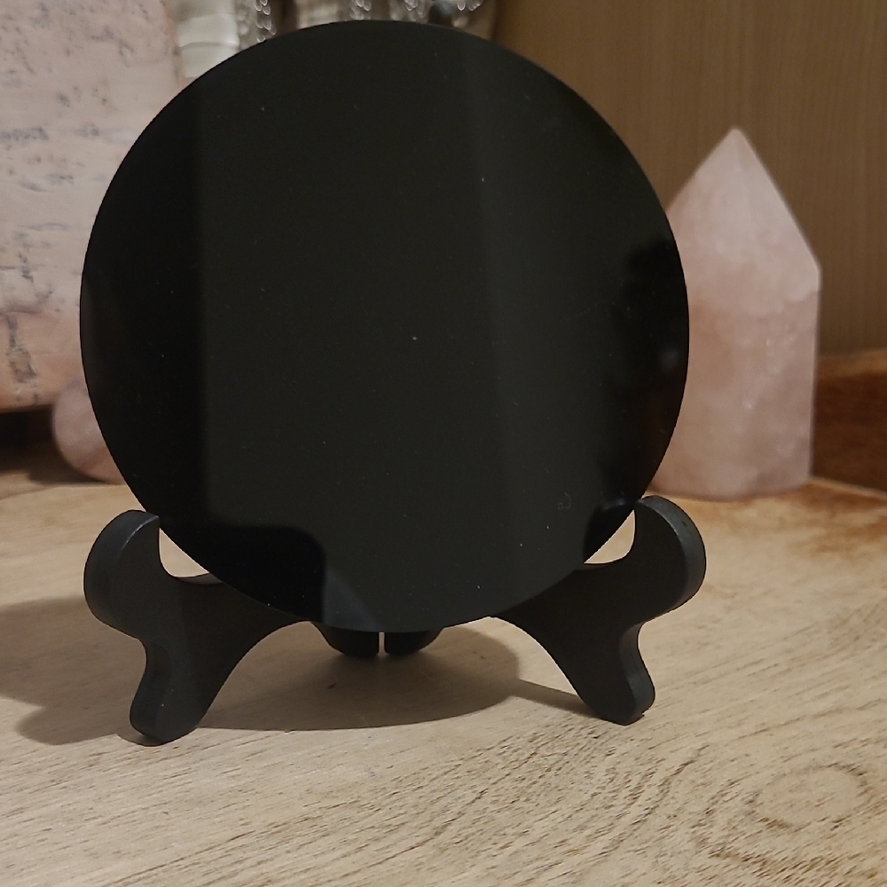 Obsidian Scrying Mirror